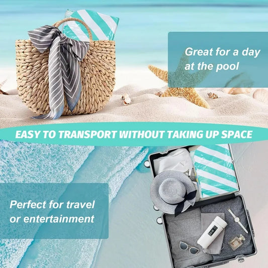 VKFVKF 4 in 1 Pool Floats Adult , 2 Pack Pool Floats Hammock, Drifter, Lounge Chair, Saddle,Pool Rafts Lounge Chairs Floating