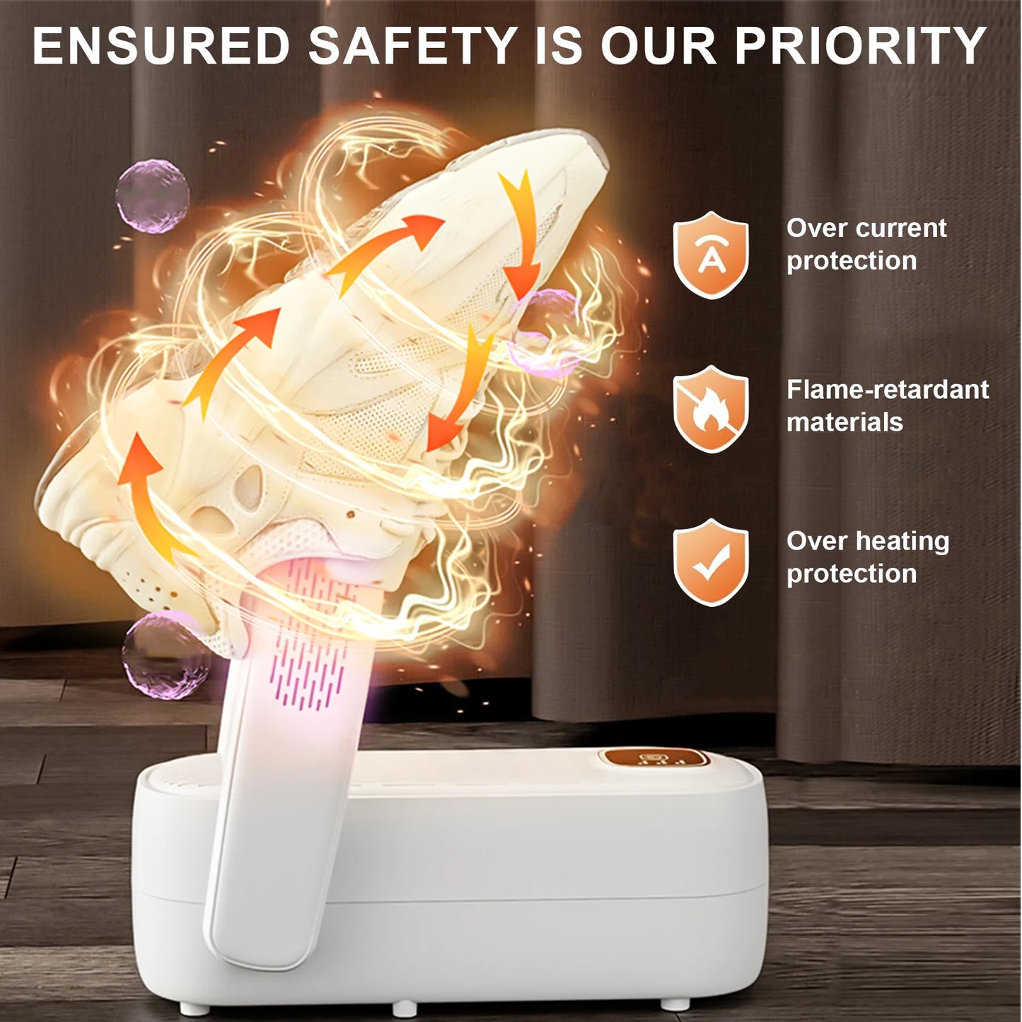 VKFVKF Boot Dryer for Work Boots, Shoe Dryer with Heat Blower, Glove Dryer & Boot Warmer - 90° Adjustable Dry Rack - Intelligent Timer