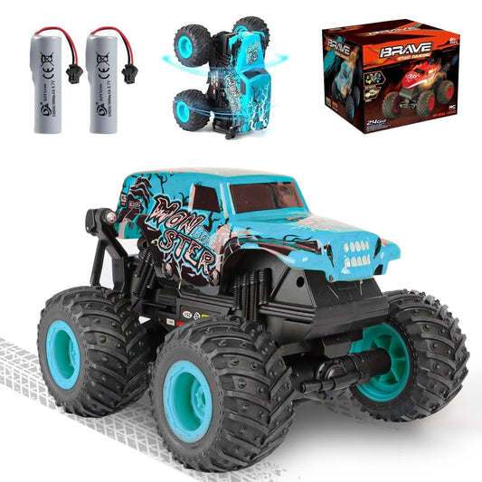 RC Monster Truck Toys, Remote Control Cars for Kids, Dinosaur RC Cars with Light & Music,Stunt, 360° Spin, Walk Upright